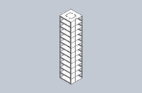 Crystal Industries - CFMM - Vertical Rack for SBS Formatted Boxes