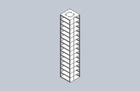 Crystal Industries - CFMM - Vertical Rack for SBS Formatted Boxes