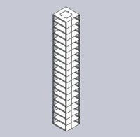 Crystal Industries - CFMM - Vertical Rack for SBS Formatted Boxes