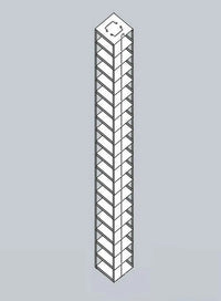 Crystal Industries - CFMM - Vertical Rack for SBS Formatted Boxes