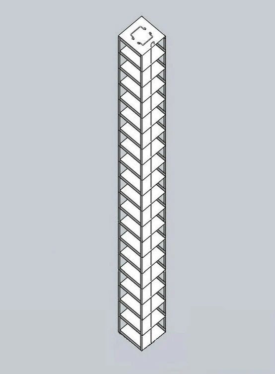 Crystal Industries - CFMM - Vertical Rack for SBS Formatted Boxes
