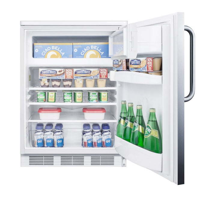 Accucold - CT66LWSSTBADALHD - 24" Wide Refrigerator-Freezer, ADA Compliant