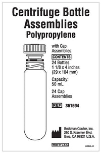 Beckman Coulter - 361694 - 50ml, Polypropylene Bottle with Cap Assembly