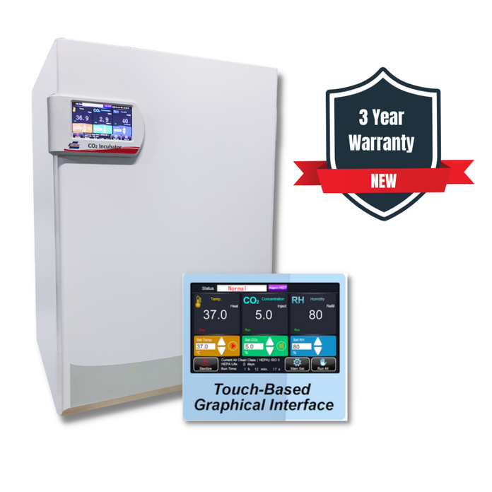 Crystal Industries - CI-191CXA - AIREAT™ CO2 Incubator 191L, Dry Heat Sterilization, Touch Screen