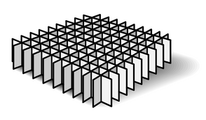 Custom Biogenic Systems - D100S - 100 Cell Special Cardboard Divider Opening 12.70 mm