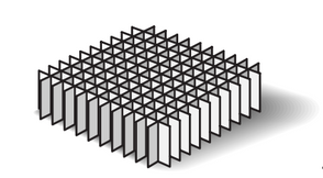 Custom Biogenic Systems - D121 - 121 Cell Standard Cardboard Divider Opening 10.67 mm