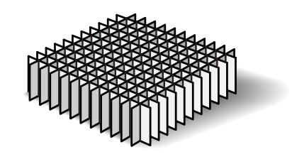 Custom Biogenic Systems - D144 - 144 Cell Standard Cardboard Divider Opening 9.65 mm