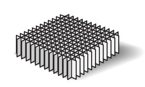 Custom Biogenic Systems - D169 - 169 Cell Standard Cardboard Divider Opening 8.64 mm