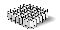 Custom Biogenic Systems - D49 - 49 Cell Standard Cardboard Divider Opening 16.76 mm