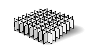 Custom Biogenic Systems - D64 - 64 Cell Standard Cardboard Divider Opening 14.48 mm