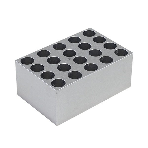 Crystal Industries - DBA37 - 20xø15mm (ø0.59in) Vials Block