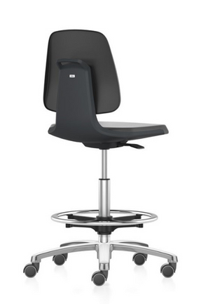 Bimos - 20025419 - Labsit ESD Stool 9121E, Bench-to-Counter Height, with Foot Ring, Armless