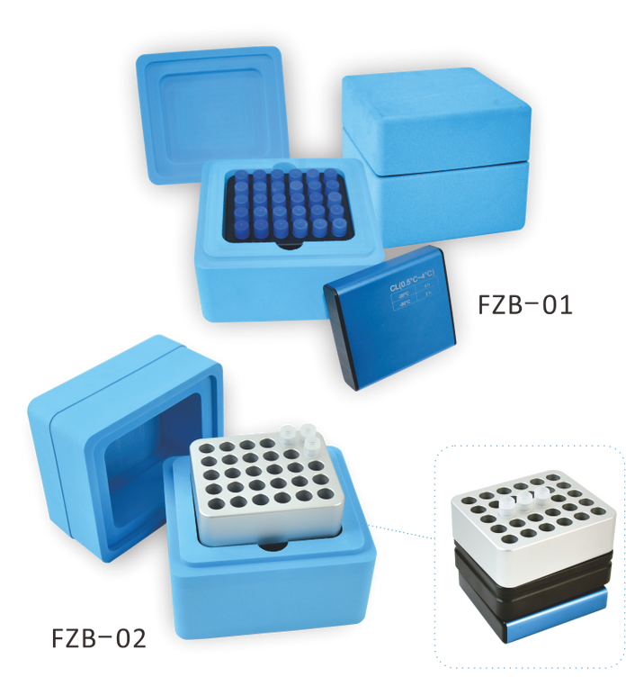 FZB-CF-02 - Freeze Box-Blue Includes CF Freeze Core, CM-02 for 1.5ml Tubes