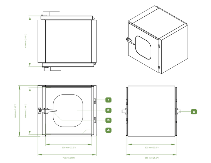 ESCO - EPB-A - Infinity® Pass Boxes