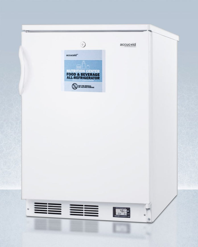 Accucold - FF6LW7NZLHD - 24" Wide All-Refrigerator, Left Hand Door