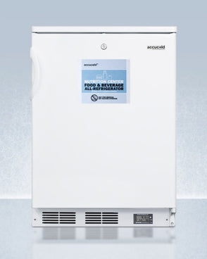 Accucold - FF6LW7NZLHD - 24" Wide All-Refrigerator, Left Hand Door