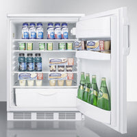 Accucold - FF6LW7ADALHD - 24" Wide All-Refrigerator, ADA Compliant, Left Hand Door