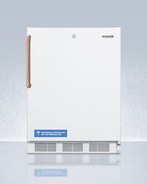Accucold - FF7LWBITBCADALHD - 24" Wide Built-In All-Refrigerator with Antimicrobial Pure Copper Handle, ADA Compliant, Left Hand Door