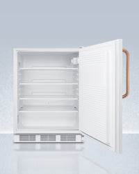 Accucold - FF7LWBITBCADALHD - 24" Wide Built-In All-Refrigerator with Antimicrobial Pure Copper Handle, ADA Compliant, Left Hand Door