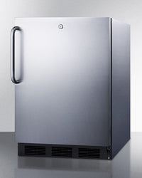 Accucold - FF7LBLKCSSLHD - 24" Wide Built-In All-Refrigerator, Left Hand Door