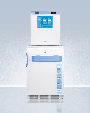 Accucold - FF7LW-FS24LSTACKMED2LHD - 24" Wide All-Refrigerator-All-Freezer Combination, Left Hand Door