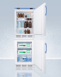 Accucold - FF7LW-VT65MLSTACKMED2LHD - 24" Wide All-Refrigerator-All-Freezer Combination, Left Hand Door