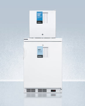 Accucold - FF7LW-FS24LSTACKPRO - 24" Wide All-Refrigerator-All-Freezer Combination