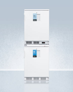 Accucold - FF7LW-VT65MLSTACKPROLHD - 24" Wide All-Refrigerator-All-Freezer Combination, Left Hand Door