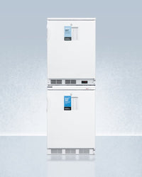 Accucold - FF7LW-VT65MLSTACKPROLHD - 24" Wide All-Refrigerator-All-Freezer Combination, Left Hand Door
