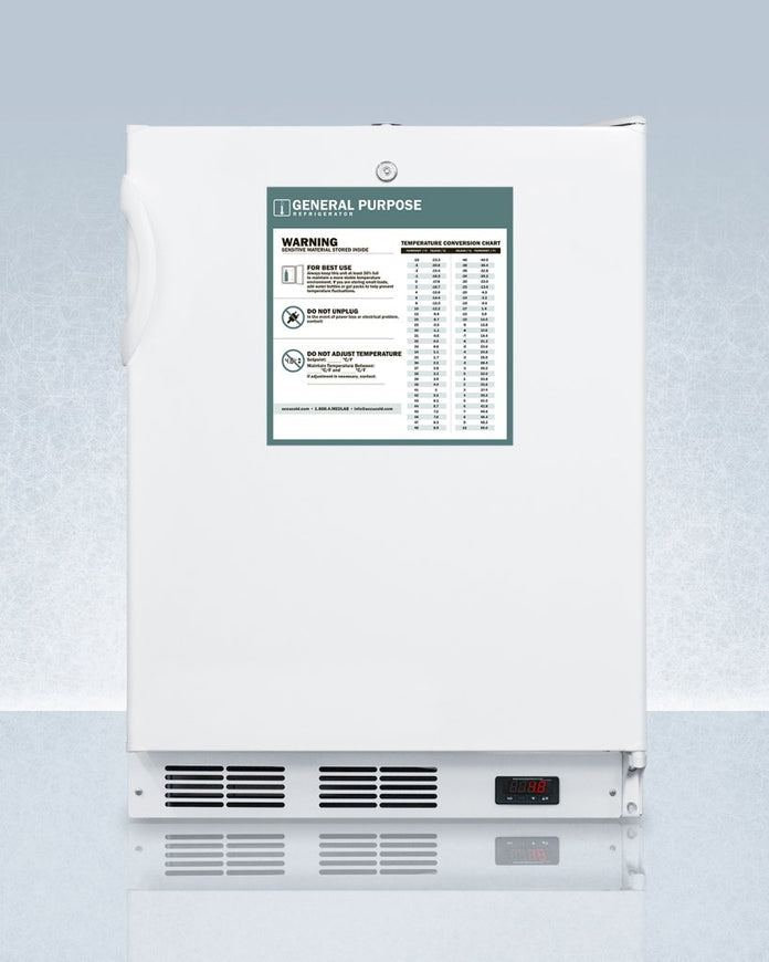 Accucold - FF7LWBIADAGPLHD - 24" Wide Built-In All-Refrigerator, ADA Compliant, Left Hand Door