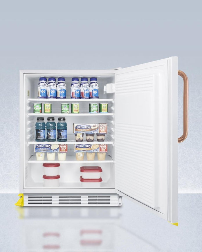 Accucold - FF7LWBITBCSTOADALHD - 24" Wide Built-In All-Refrigerator, ADA Compliant, Left Hand Door