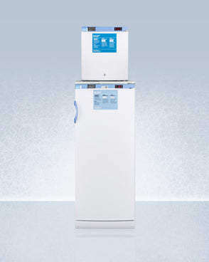 Accucold - FFAR10-FS24LSTACKMED2LHD - 24" Wide All-Refrigerator/All-Freezer Combination, Left Hand Door