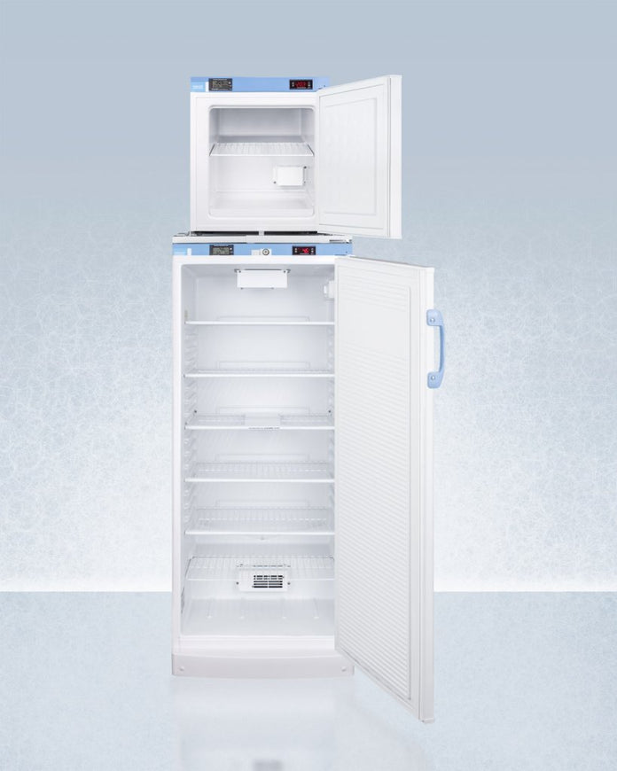 Accucold - FFAR10-FS24LSTACKMED2LHD - 24" Wide All-Refrigerator/All-Freezer Combination, Left Hand Door