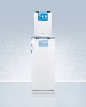 Accucold - FFAR10-FS30LSTACKMED2LHD - 24" Wide All-Refrigerator/All-Freezer Combination, Left Hand Door