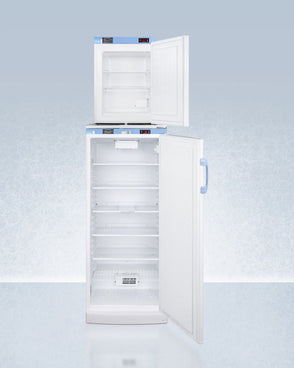 Accucold - FFAR10-FS30LSTACKMED2LHD - 24" Wide All-Refrigerator/All-Freezer Combination, Left Hand Door