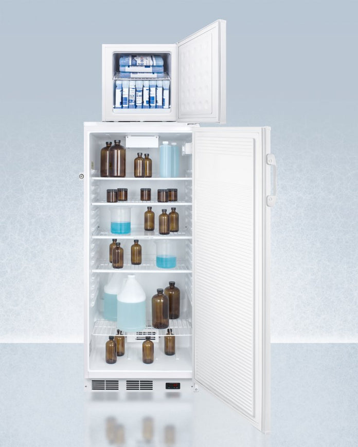Accucold - FFAR10-FSLSTACKLHD - 24" Wide All-Refrigerator/All-Freezer Combination, Left Hand Door