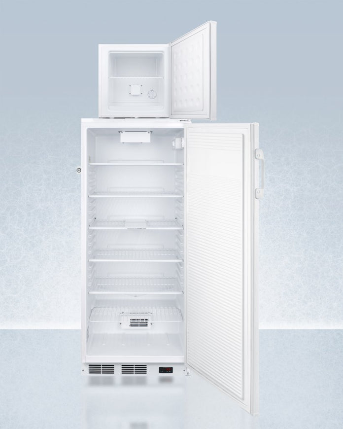 Accucold - FFAR10-FSLSTACKLHD - 24" Wide All-Refrigerator/All-Freezer Combination, Left Hand Door