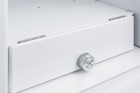 Accucold - FF7LBLKCSSLHD - 24" Wide Built-In All-Refrigerator, Left Hand Door