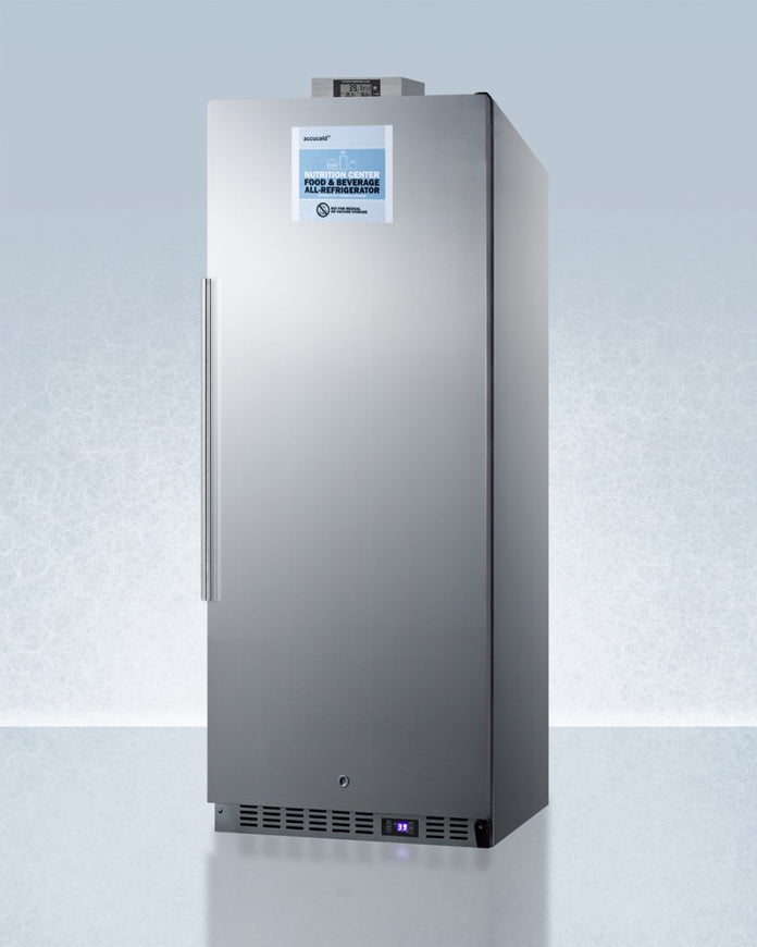 Accucold - FFAR121SSNZLHD - 24" Wide All-Refrigerator, Left Hand Door