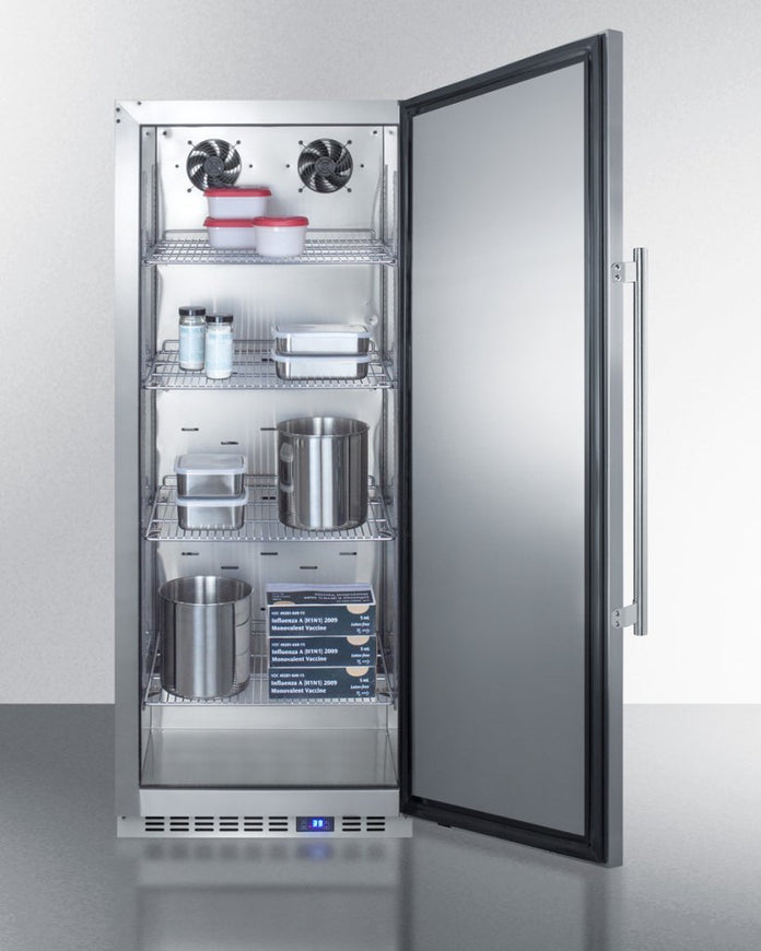 Accucold - FFAR121SSLHD - 24" Wide All-Refrigerator, Left Hand Door