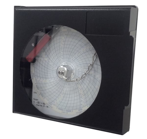 Lab Research Products - FM-4CR120 - 4" Seven Day Circular Chart Recorder, AC Operated With 9V Battery Back-Up