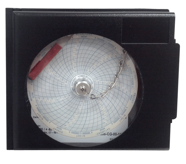 Lab Research Products - FM-4CR120 - 4" Seven Day Circular Chart Recorder, AC Operated With 9V Battery Back-Up