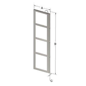 Custom Biogenic Systems - ZF2-ZC023 - Stainless Steel Frame, 2-Place for ZC023 Canister