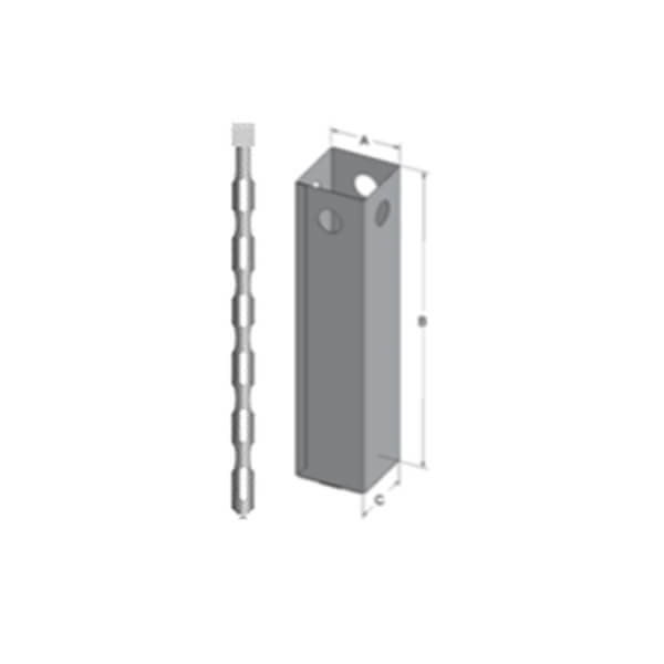 Custom Biogenic Systems - SU-11 - Aluminum Cane Storage Container SUC-1 with 16 Drain Holes