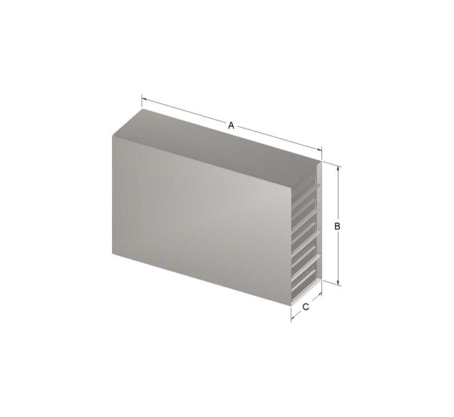 Custom Biogenic Systems - UFR-UTB34 - Upright Stainless Steel Drawer Racks for 96-Well Microtube Plastic Storage Boxes and Matrix TraKMate 1.4ml Latch Rack Boxes with Handles (SBS Footprint) (11.21"D X 9.62"H X 5.47"W)
