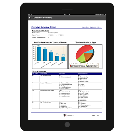 E-Control Systems - Temperature Monitoring Software FusionLive
