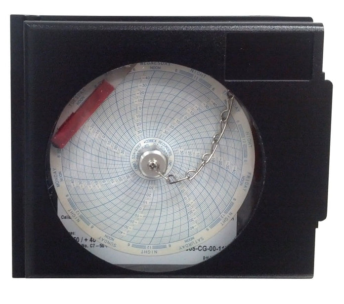 American Biotech Supply - CCRFM-ULT-220V - 6" Seven Day Circular Chart Recorder for 220V ULT, AC Operated