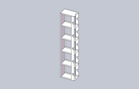 LR-3 - Vertical Half Rack for 3" Boxes