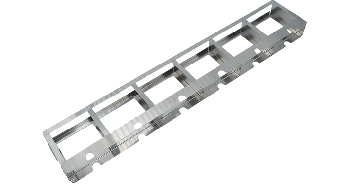 LR-6-2 - Vertical Half Rack for 2" Boxes, Holds 6 Boxes