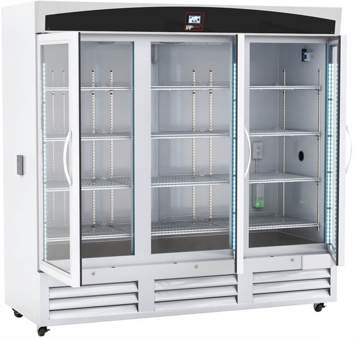 Lab Research Products - LRP-HC-CP-72-TS - 72 Cu. Ft. Capacity TempLog Plus Series Glass Door Chromatography Refrigerator